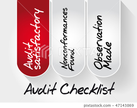 Audit Checklist, business concept 47143869