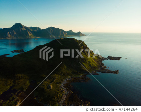Seascape on Vestvagoy island, Lofoten Norway 47144264