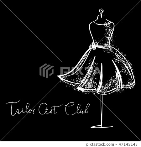 Logo Fashion studio. Custom handmade calligraphy, Vector brush lettering for fashion salon. Logo Fashion studio. Custom handmade calligraphy, Vector brush lettering for fashion salon. 47145145