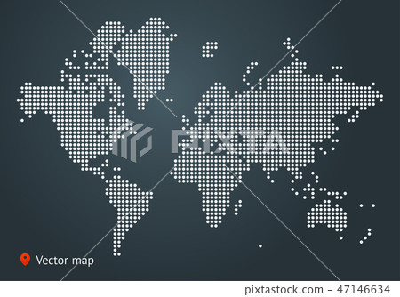 Abstract vector map of the world 47146634