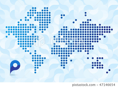 Abstract vector map of the world 47146654