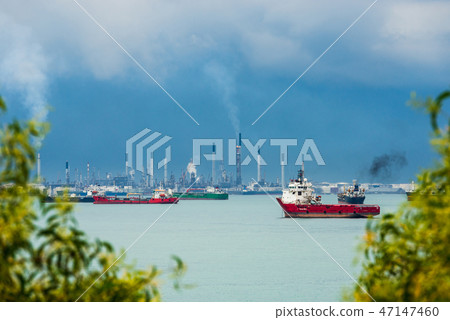 View of the Singapore Strait View of the Singapore Strait 47147460