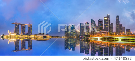 Singapore Marina Bay Panorama 47148582