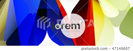 Modern geometric background. Poster template with polygonal elements Modern geometric background. Poster template with polygonal elements 47148687