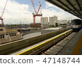 Development scene from the new station Samloong Station of Thai BTS 47148744