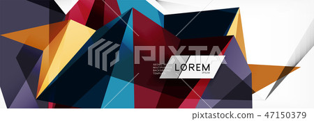 Science background. Abstract triangle pattern. Vector abstract geometric template 47150379
