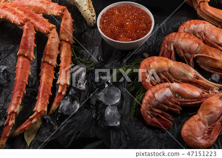 Set of fresh seafood Set of fresh seafood 47151223