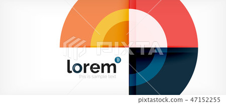 Multicolored round shapes abstract background Multicolored round shapes abstract background 47152255