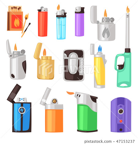 vector cigarette lighters Lighter and Burning Image, design 41412271 Vector Art at Vecteezy Gift Boxed Material Vector Delta Lighter - Black