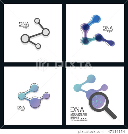 Set of DNA design over white background,vector illustration. Set of DNA design over white background,vector illustration. 47154154