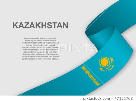 waving flag. Template for independence day 47155768