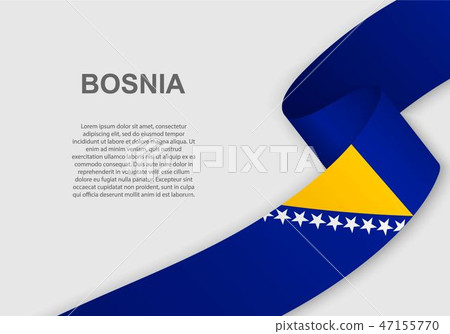 waving flag. Template for independence day 47155770