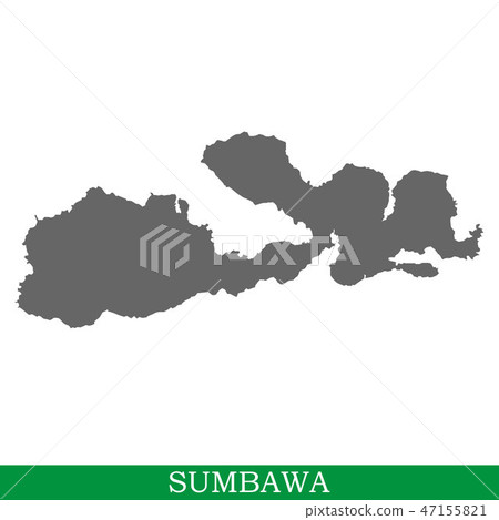 High quality map of island High quality map of island 47155821
