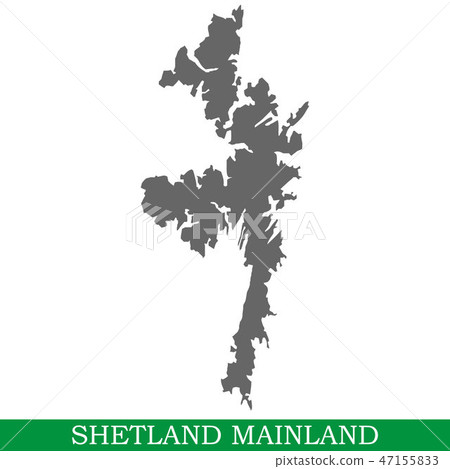 High quality map of island 47155833