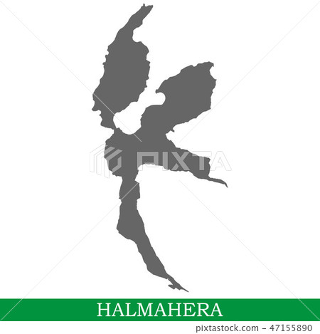 High quality map of island 47155890