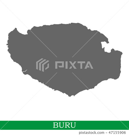 High quality map of island 47155906