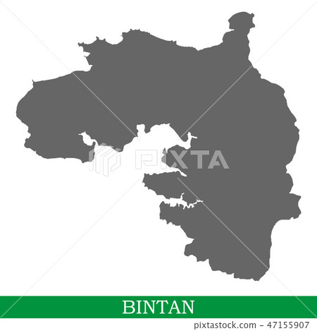 High quality map of island 47155907