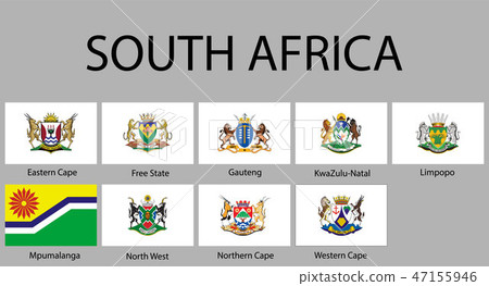 all Flags of regions South Africa 47155946