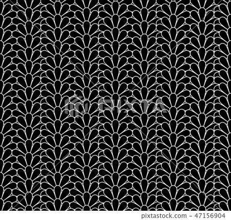 Japanese Kiku Chrysanthemum floral vector seamless pattern. Japanese Kiku Chrysanthemum floral vector seamless pattern. 47156904