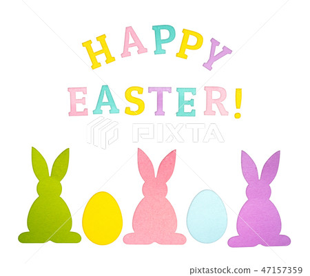 Happy Easter greeting card Happy Easter greeting card 47157359