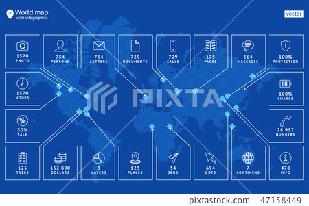 Spot the modern conceptual vector map Spot the modern conceptual vector map 47158449