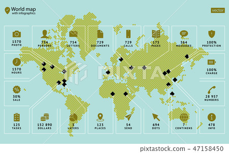 Spot the modern conceptual vector map Spot the modern conceptual vector map 47158450