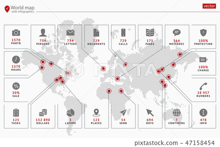 Spot the modern conceptual vector map Spot the modern conceptual vector map 47158454