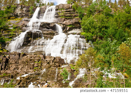 Tvindefossen waterfall in Norway Tvindefossen waterfall in Norway 47159551