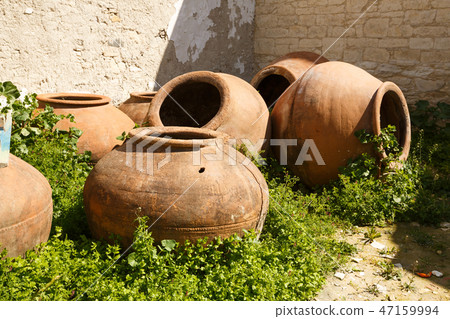 Old clay jugs Old clay jugs 47159994