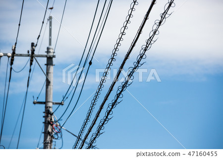 power line, electric wire, Power Transmission Line 47160455