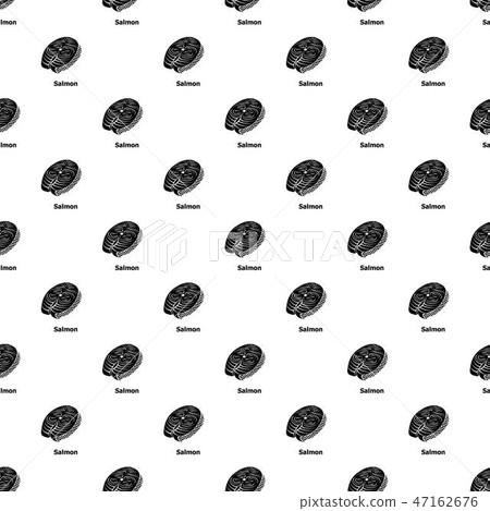 Salmon pattern vector seamless 47162676
