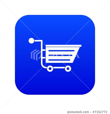 Sale shopping cart icon digital blue Sale shopping cart icon digital blue 47162772