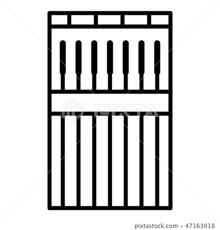 Welder stick icon, outline style 47163018