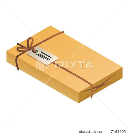 Delivery packet icon, isometric style Delivery packet icon, isometric style 47163205
