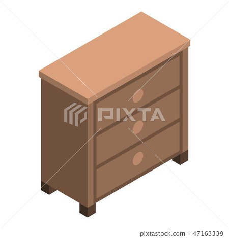 Drawer icon, isometric style 47163339