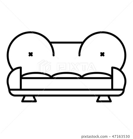 Camel sofa icon, outline style Camel sofa icon, outline style 47163530