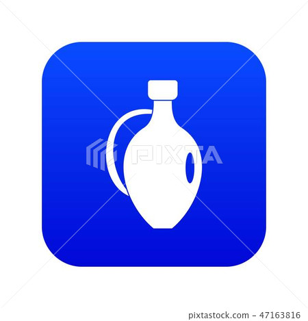 Clay jug icon digital blue 47163816