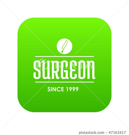 Surgeon icon green vector Surgeon icon green vector 47163817