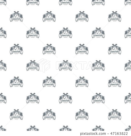 Gangsters pattern vector seamless Gangsters pattern vector seamless 47163822