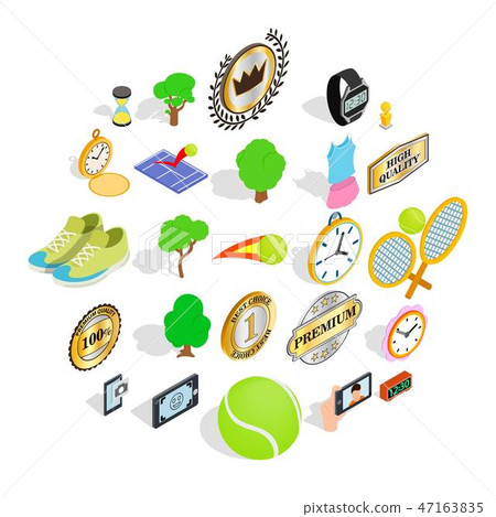 Tournament icons set, isometric style Tournament icons set, isometric style 47163835