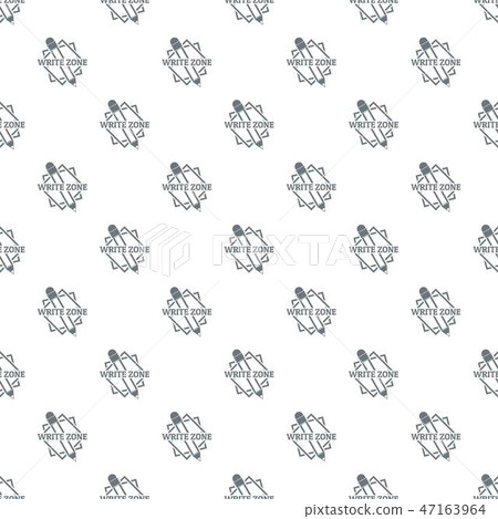 Write zone pattern vector seamless 47163964