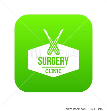 Clinic instrument icon green vector Clinic instrument icon green vector 47163969