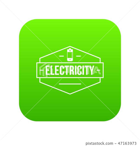 Battery icon green vector Battery icon green vector 47163973