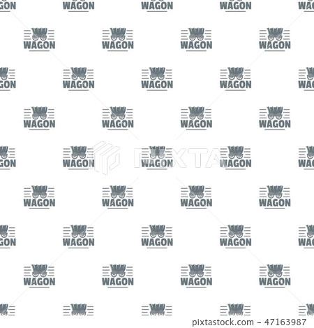 Wagon pattern vector seamless 47163987