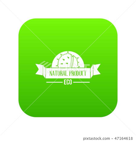 Chestnut icon green vector 47164618