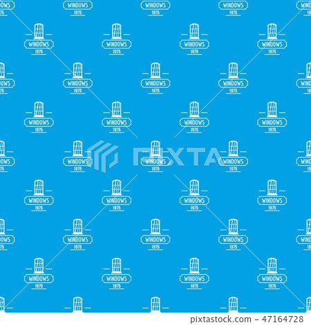 Inside window pattern vector seamless blue 47164728