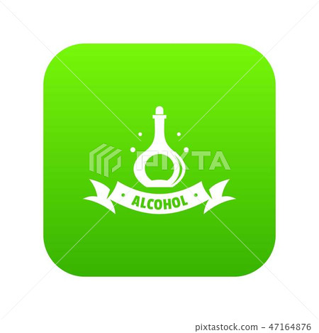 Alcohol icon green vector Alcohol icon green vector 47164876