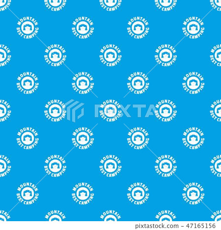 Mountain best camping pattern vector seamless blue Mountain best camping pattern vector seamless blue 47165156