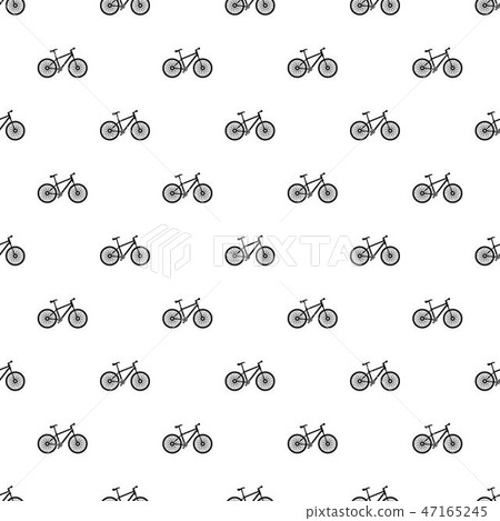 Bicycle pattern vector seamless 47165245