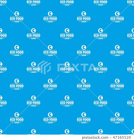 Cashew pattern vector seamless blue Cashew pattern vector seamless blue 47165520